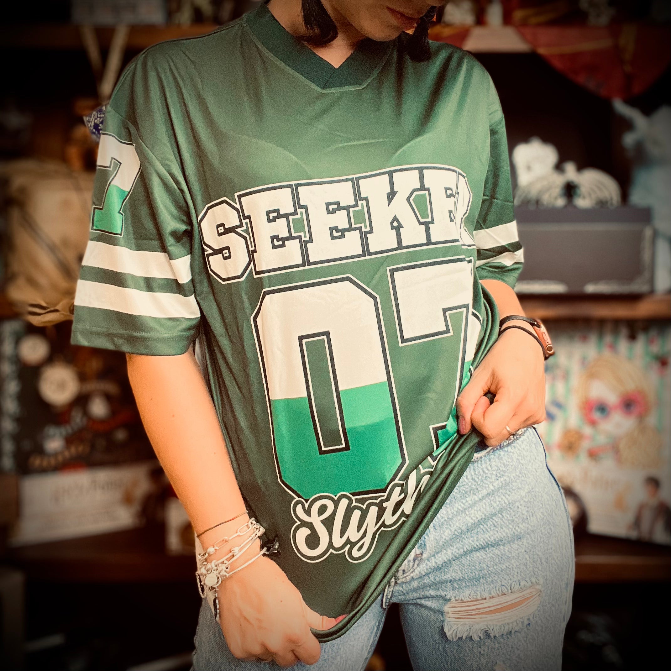 T shirt Cercatore Quidditch Serpeverde Il Negozio delle Necessit