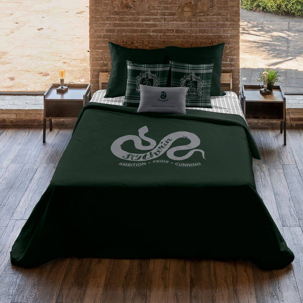 Copripiumino matrimoniale Serpeverde con bottoni
