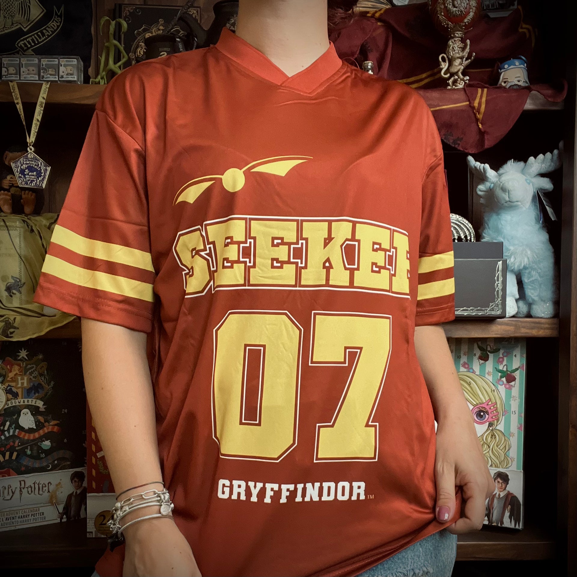 Divisa Quidditch Maglia Quidditch Grifondoro T-shirt Cercatore