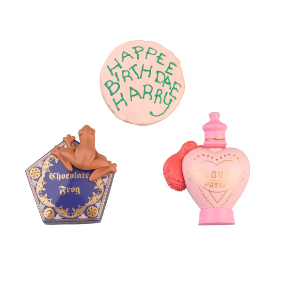 Set 3 magneti Torta, Pozione d'Amore e Cioccorana