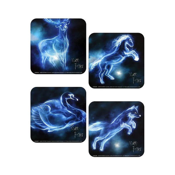 Set di quattro sottobicchieri Patronus