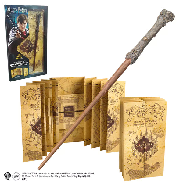 Set regalo Mappa del Malandrino e Bacchetta Harry Potter