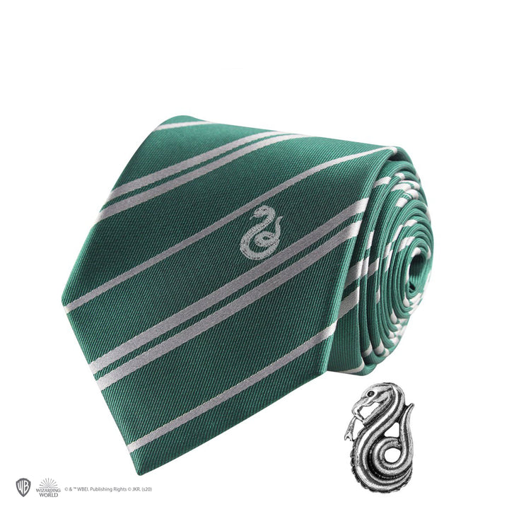 Cravatta con spilla Serpeverde - Il Negozio delle Necessità