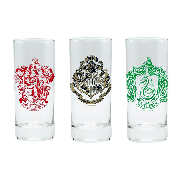 Set di tre bicchieri di Hogwarts