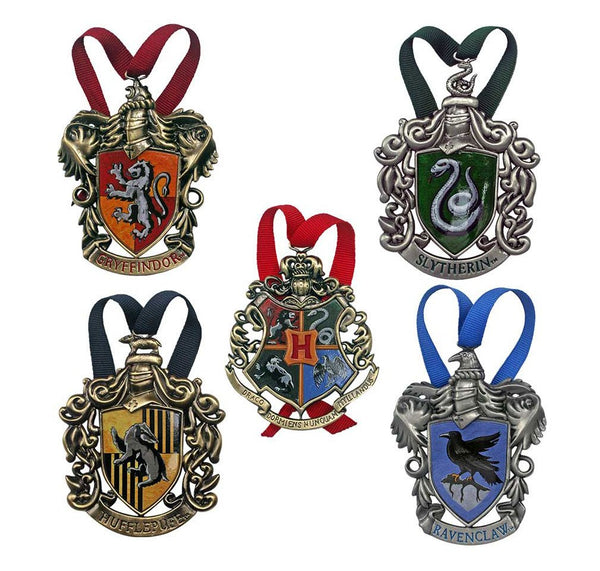 Decorazioni natalizie stemmi delle Case di Hogwarts