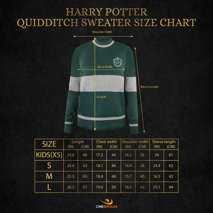 Maglione Serpeverde Quidditch - Il Negozio delle Necessità