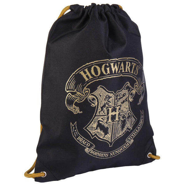 Zaino sacca nera di Hogwarts